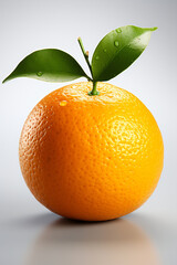 Portrait of orange. Ideal for your designs, banners or advertising graphics.