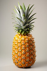 Portrait of pineapple. Ideal for your designs, banners or advertising graphics.