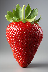 Portrait of strawberry. Ideal for your designs, banners or advertising graphics.