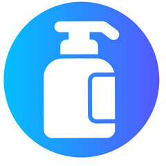 liquid soap gradient icon