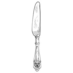 knife handdrawn illustration