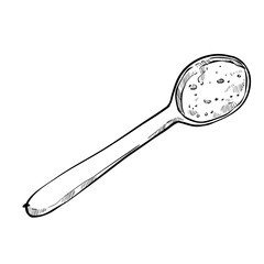 a spoonful of salt handdrawn illustration
