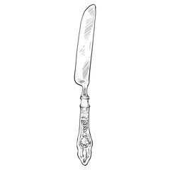 knife handdrawn illustration