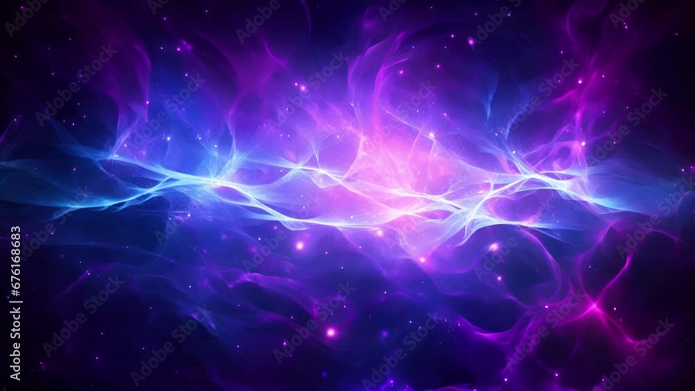 Aufkleber an enchanting aura glows from an intricate web of glowing lines swirling and transforming the enviro
