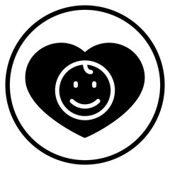 Fototapeta premium love glyph icon