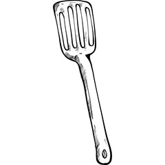 spatula handdrawn illustration