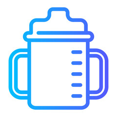 sippy cup gradient icon