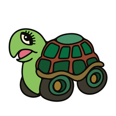 Turtle drawing for kids