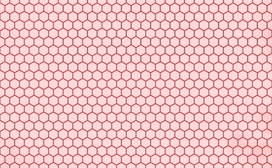 Large image with pink beehive pattern. - 676170474
