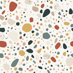 Pastel Terrazzo Texture - Chic and Modern Background for Sophisticated Design Projects. Generated AI.