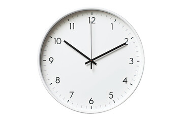 Blank clock face isolated on white background with clipping path
