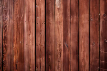 Wooden wall texture of vertical redwood planks, surface material boards