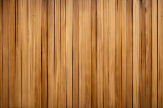 Wooden wall texture of vertical teak wood planks, surface material boards