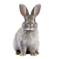 Rabbit,Grey,gray rabbit isolated on transparent background,transparency 