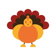 Turkey Flat Style in Design Icon