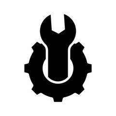 Repair and Service Icon Vector Flat Design