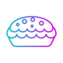 Pie Gradient Style in Design Icon