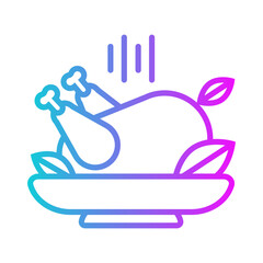 Thanksgiving Gradient Style in Design Icon