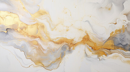 Gold marble background abstract with Generative Ai. Silver watercolor texture pattern. Natural granite floor.