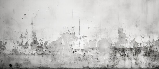 Fototapeta premium The retro black grunge pattern on the white abstract wall created a unique texture providing a captivating background that blended the elements of old architecture and urban concrete stone
