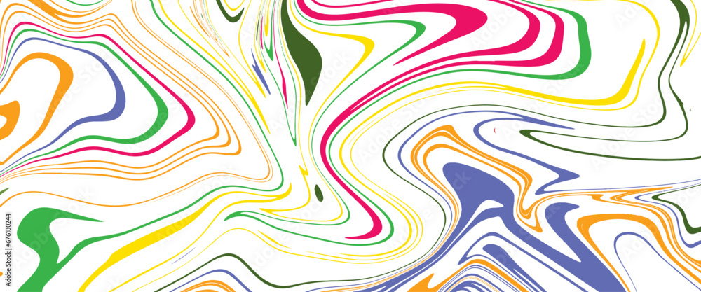Poster vector abstract minimal seamless repeat pattern, marbled acrylic paint ink painted waves painting te