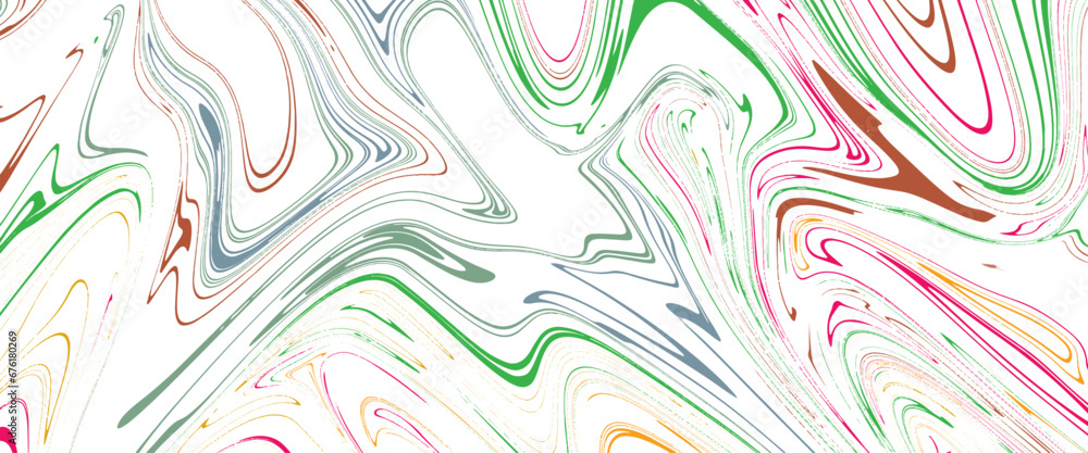 Poster vector abstract minimal seamless repeat pattern, marbled acrylic paint ink painted waves painting te
