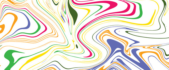 Vector abstract minimal seamless repeat pattern, marbled acrylic paint ink painted waves painting texture colorful Transparent background