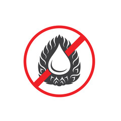 illustration of palm oil free, label template, vector art.