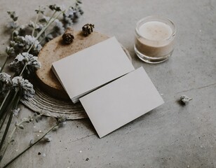 Chic Simplicity: Stylish Business Card Mockups for a Lasting Impression