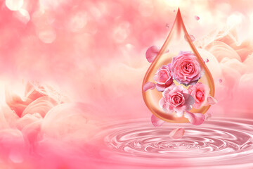 roses perfume concept