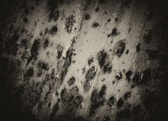 water splash on leaf texture background