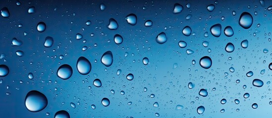 The modern blue metal background features a textured pattern of water drops showcasing the sleek liquid like appearance of steel iron aluminum and stainless materials with a touch of titani