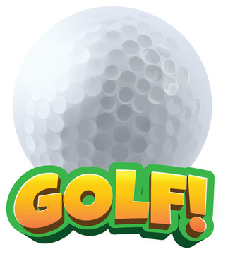 World Golf Icon on Golf Ball