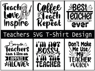 Teachers T-shirt design vector art for mom mommy girls boys, and men 
