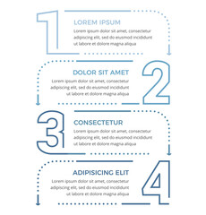 Minimal business infographic design template with four options or steps, process, workflow template, vector eps10 illustration
