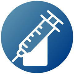 A simple illustration of a syringe