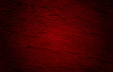 Red grunge cement wall and vintage texture concrete background