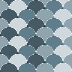 Grey shade fish scales pattern. fish scales pattern. fish scales seamless pattern. Decorative elements, clothing, paper wrapping, bathroom tiles, wall tiles, backdrop, background.