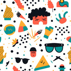 seamless pattern with elements