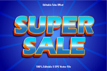 Super Sale Editable Text Effect 3d Emboss Gradient Style