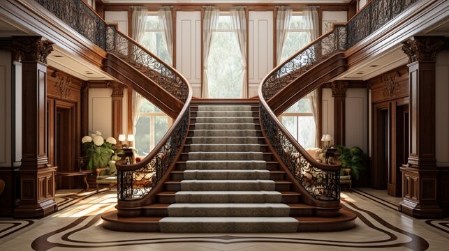 Beautiful Entry Staircase This Luxury Stairway Entry Architecture Stock Images, Photos of Staircase, Living room, Dining Room, Bathroom, Kitchen, Bed room, Office, Interior photography