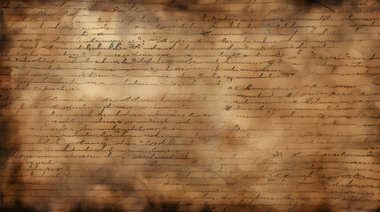 Fototapeta premium Seamless texture based manuscript letter. generative AI.