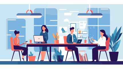 Concept vector illustration of business situation.