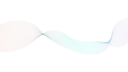 Abstract wave element for design. Digital frequency track equalizer. Stylized line art background. Vector illustration. Wave with lines created using blend tool. Curved wavy line,