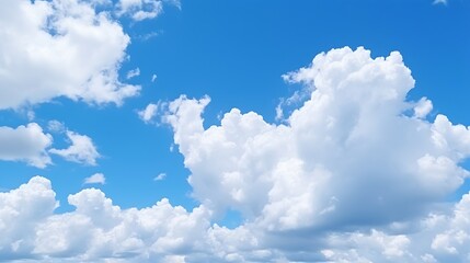 blue sky with big cloud. close-up : Generative AI