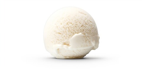 Fototapeta na wymiar ice cream ball isolated on white background : Generative AI
