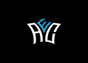 AEC initial monogram letter business and simple modern logo
