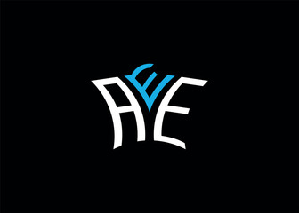 AEE initial monogram letter business and simple modern logo
