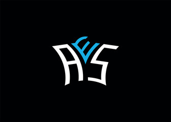 AES initial monogram letter business and simple modern logo