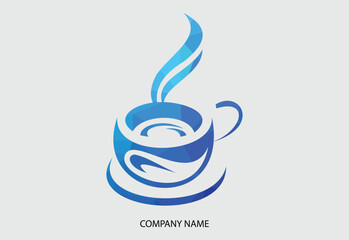 Coffee cup Logo coffee shop vector icon design Free Vector